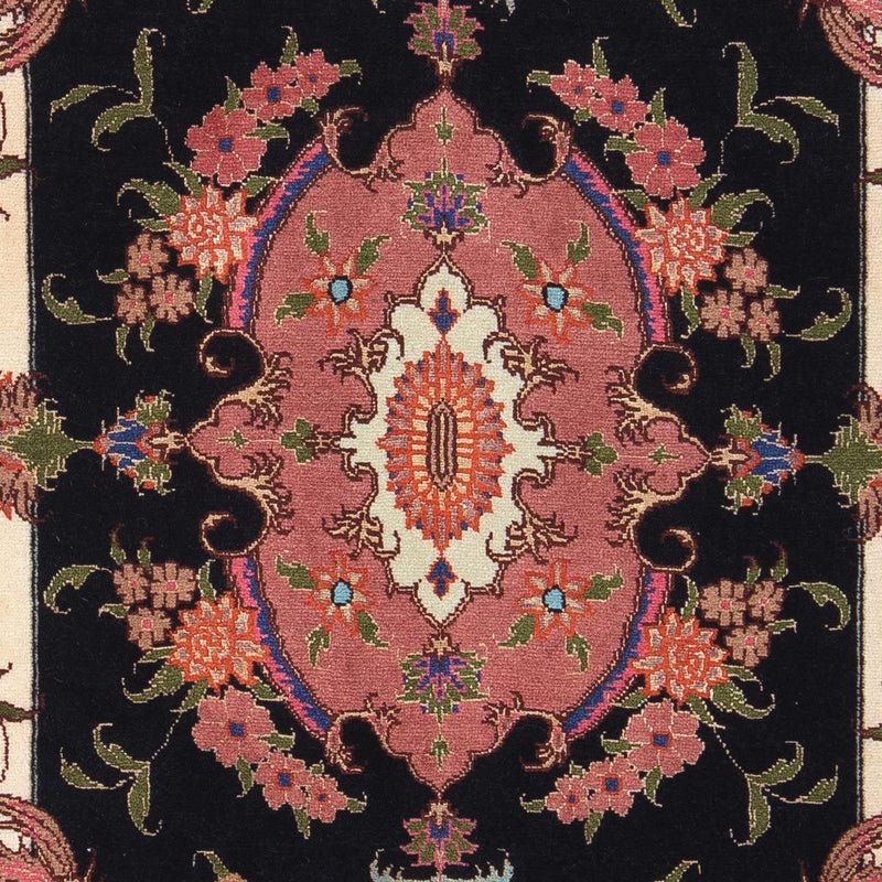 Tapis persan - Tabriz - Royal - 90 x 60 cm - bleu foncé