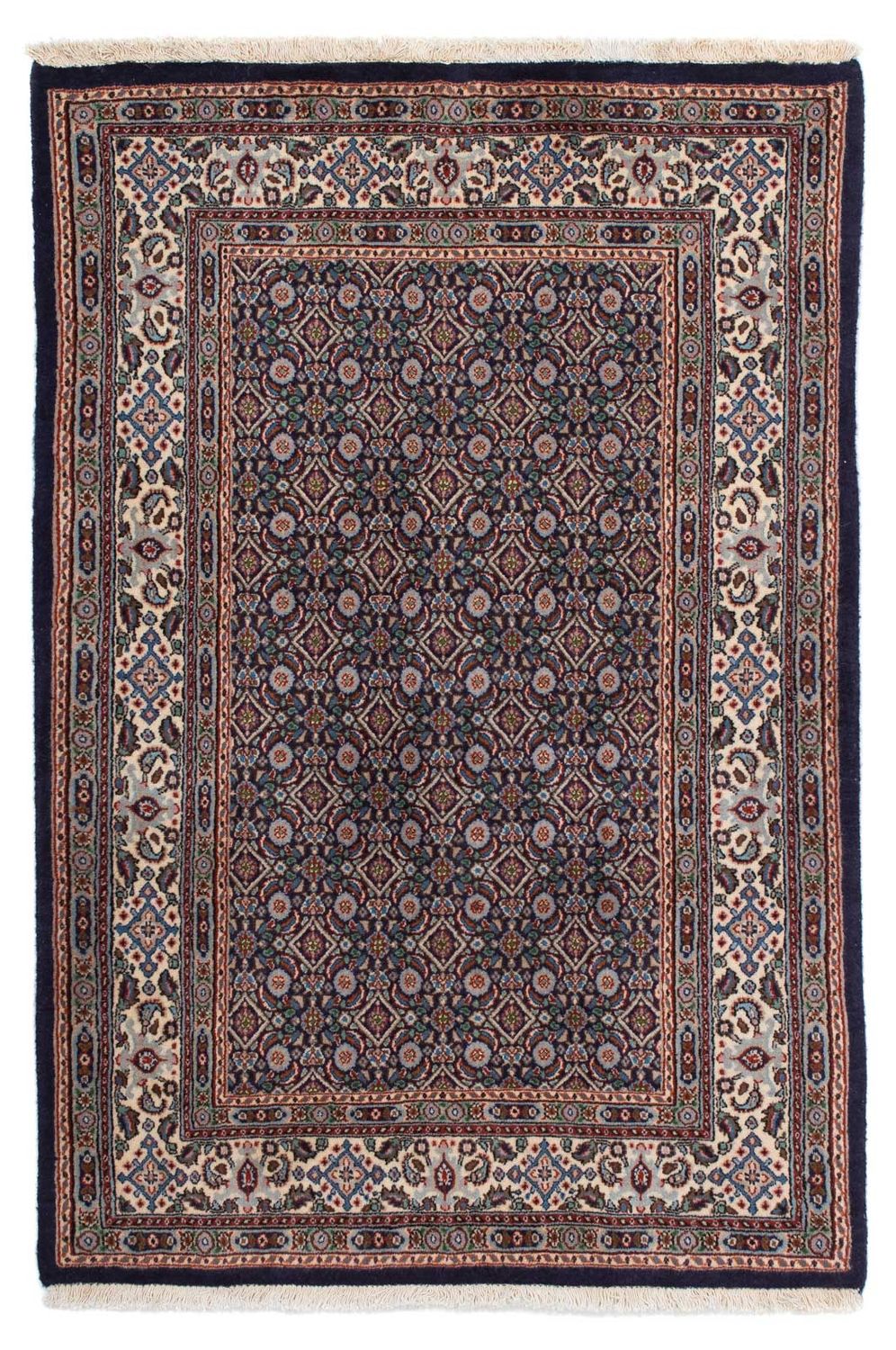Tapis persan - Classique - 143 x 94 cm - bleu foncé