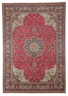 Tapis persan - Tabriz - Royal - 405 x 300 cm - rouge
