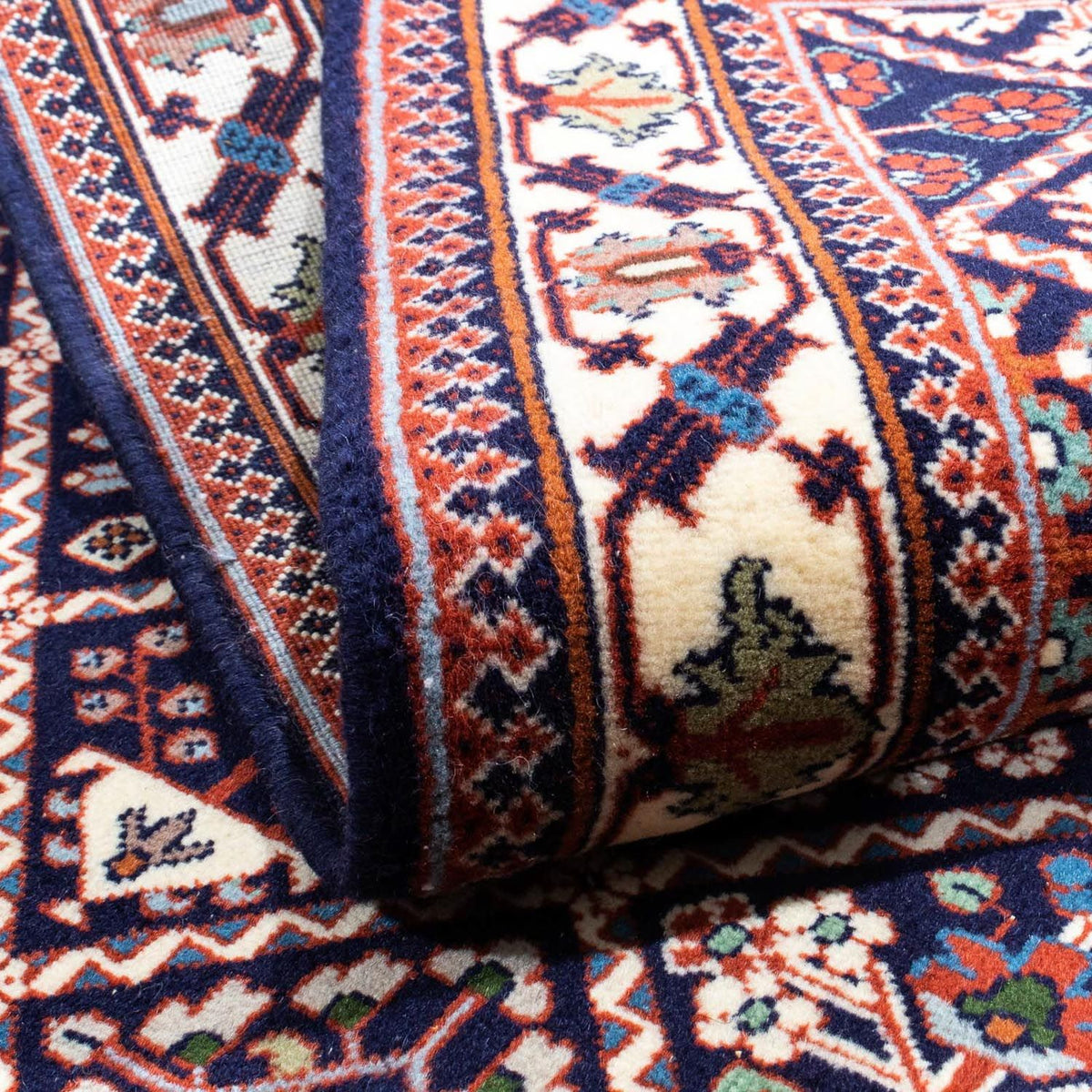 Tapis persan - Nomadic - 153 x 111 cm - bleu foncé