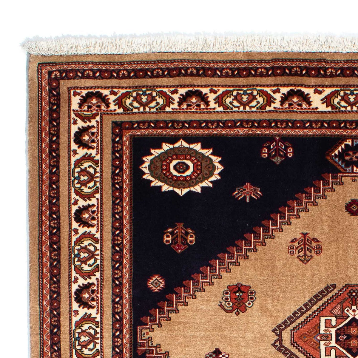Tapis persan - Nomadic - 246 x 174 cm - marron clair