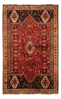 Tapis persan - Nomadic - 284 x 168 cm - rouge foncé