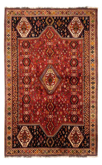 Tapis persan - Nomadic - 284 x 168 cm - rouge foncé