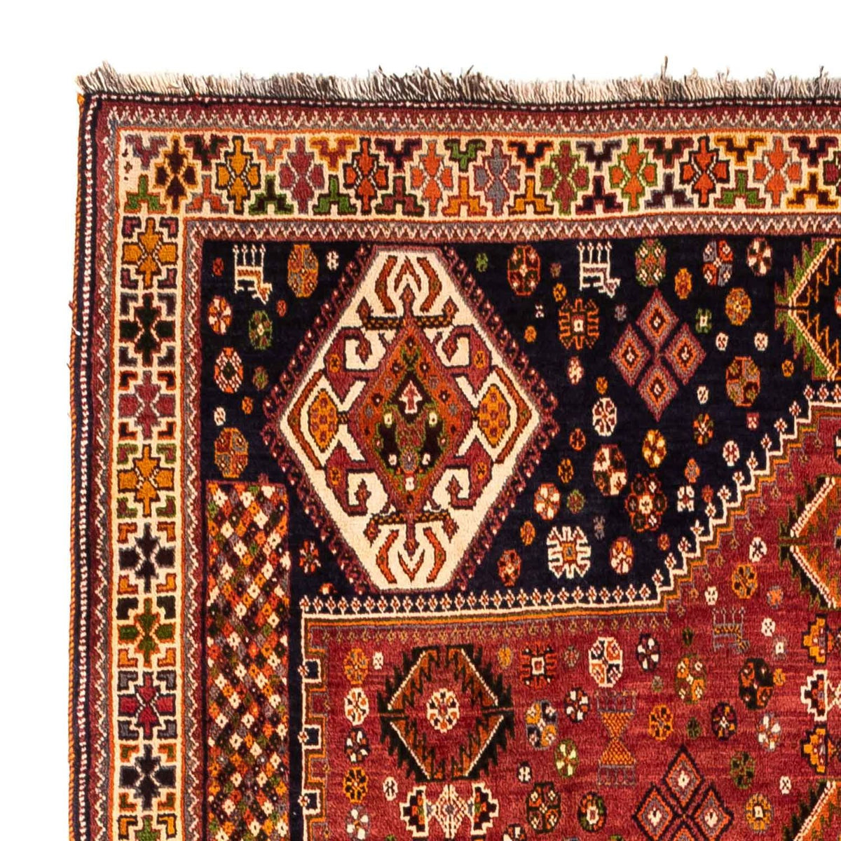 Tapis persan - Nomadic - 284 x 168 cm - rouge foncé