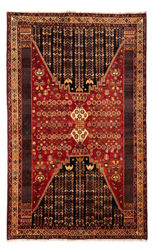 Tapis persan - Nomadic - 277 x 173 cm - rouge foncé