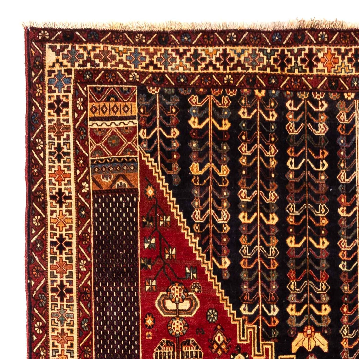 Tapis persan - Nomadic - 277 x 173 cm - rouge foncé