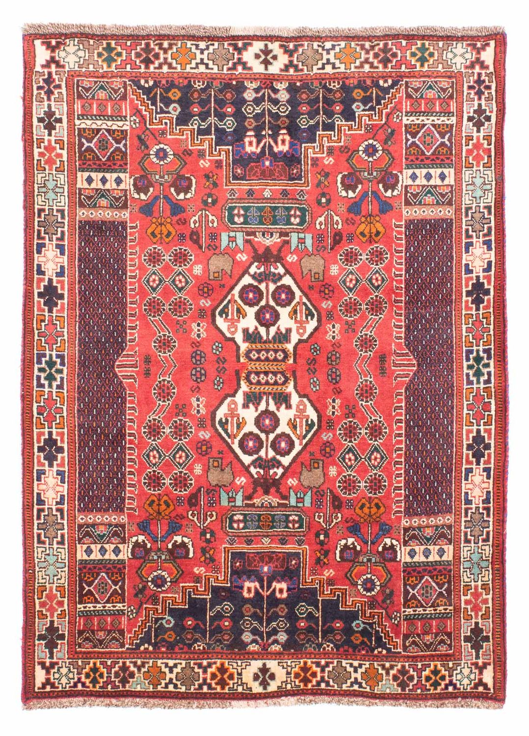 Tapis persan - Nomadic - 154 x 100 cm - rouge