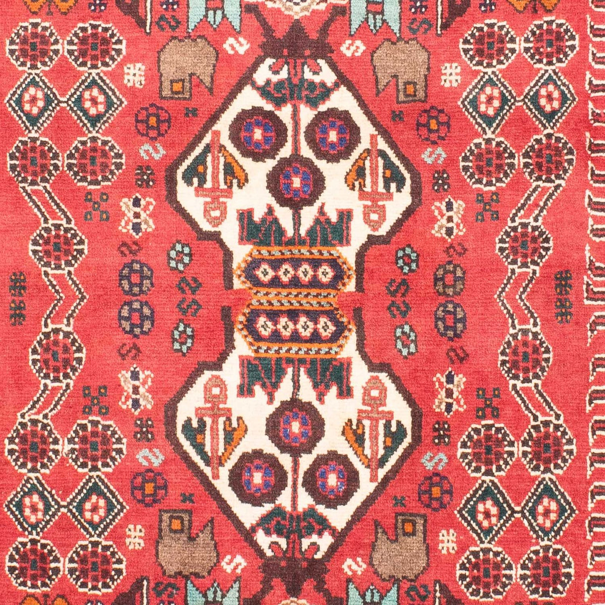 Tapis persan - Nomadic - 154 x 100 cm - rouge