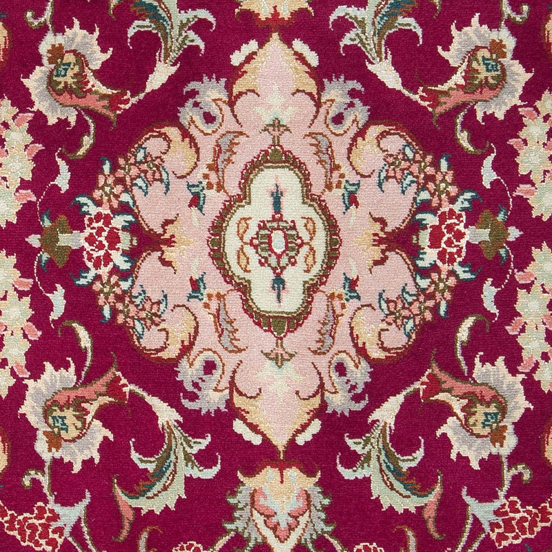 Tapis persan - Tabriz - Royal - 90 x 60 cm - rouge foncé
