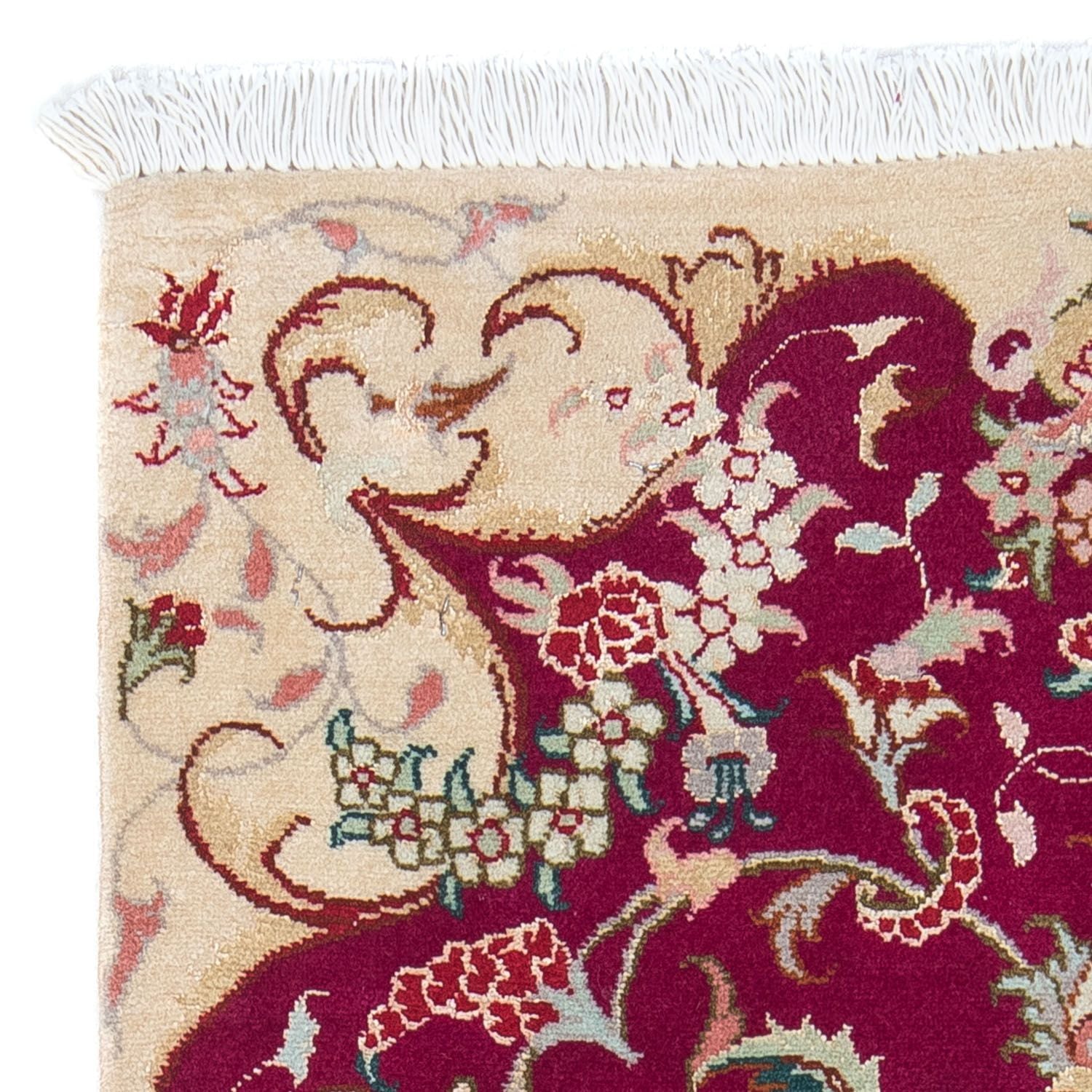Tapis persan - Tabriz - Royal - 90 x 60 cm - rouge foncé