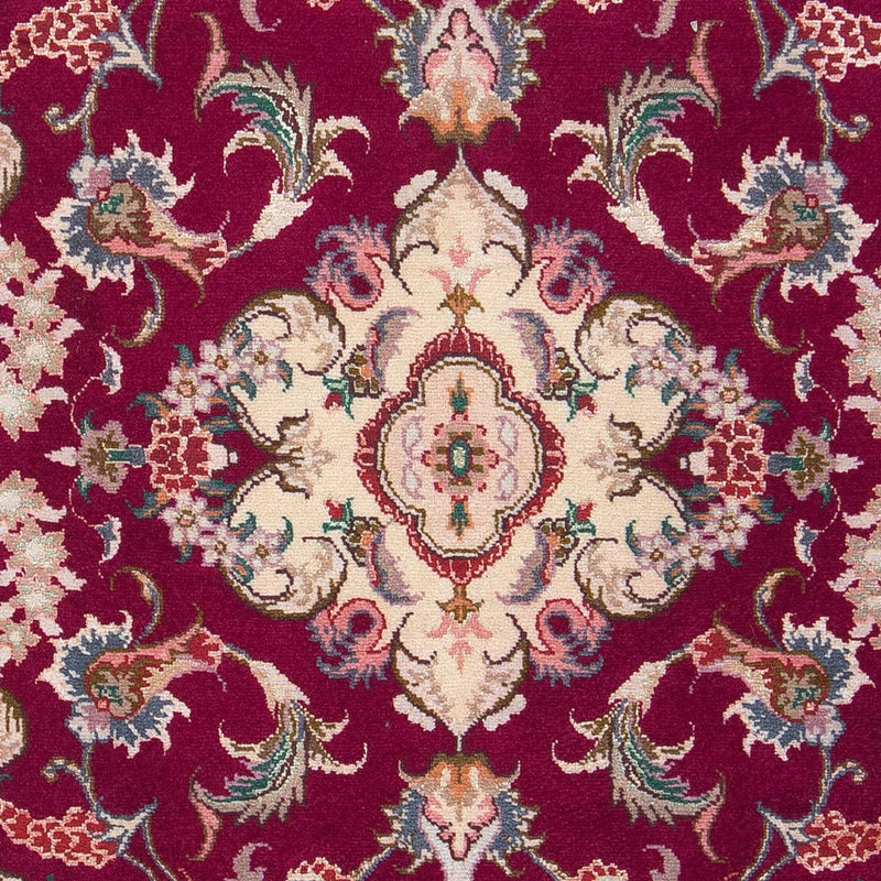 Tapis persan - Tabriz - Royal - 90 x 60 cm - rouge foncé