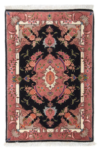Tapis persan - Tabriz - Royal - 90 x 60 cm - bleu foncé