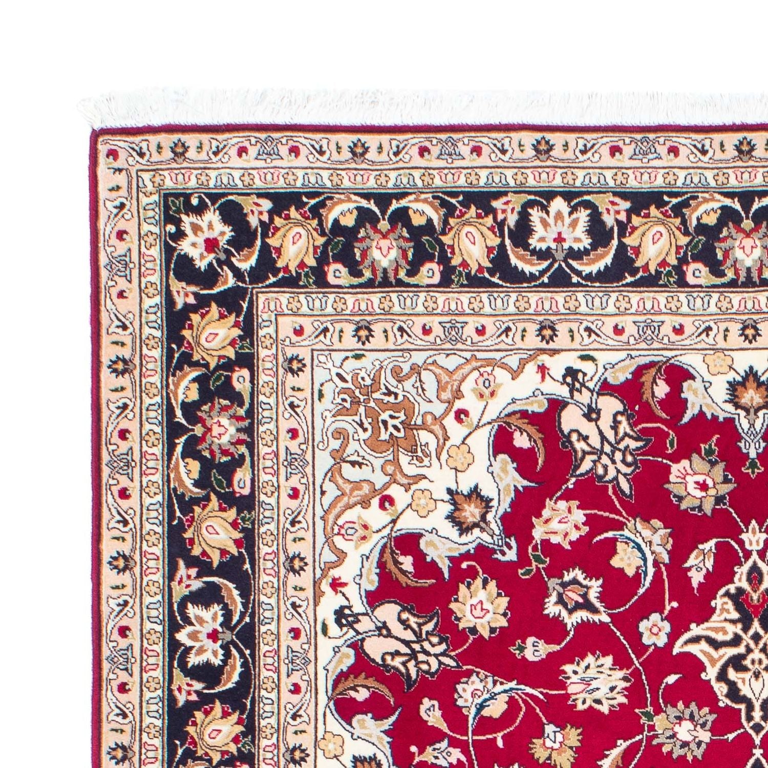 Tapis persan - Tabriz - Royal - 200 x 152 cm - rouge