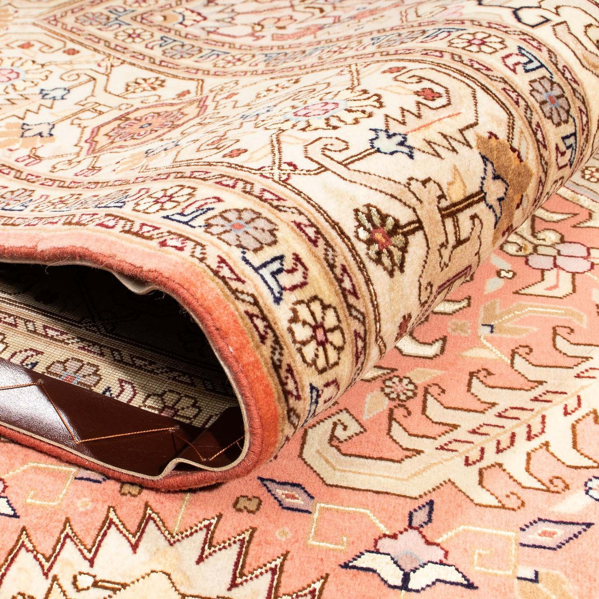 Tapis persan - Tabriz - Royal - 312 x 202 cm - rouge clair