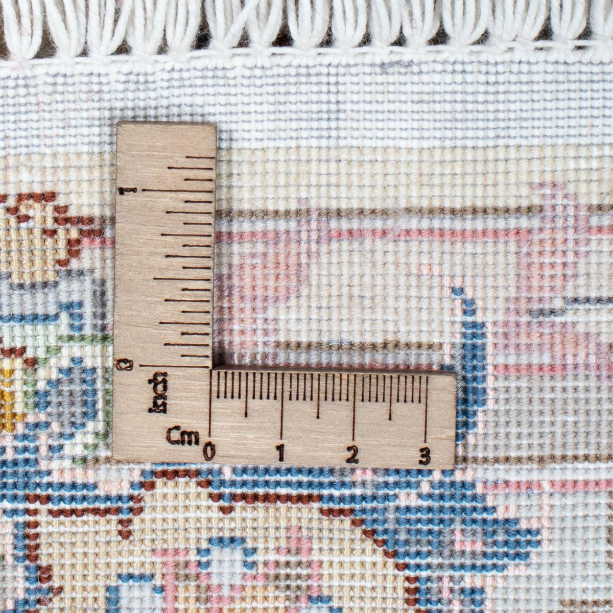 Tapis de couloir Tapis persan - Tabriz - Royal - 355 x 92 cm - beige