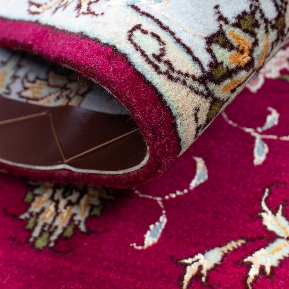 Tapis persan - Tabriz - Royal - 90 x 60 cm - rouge foncé