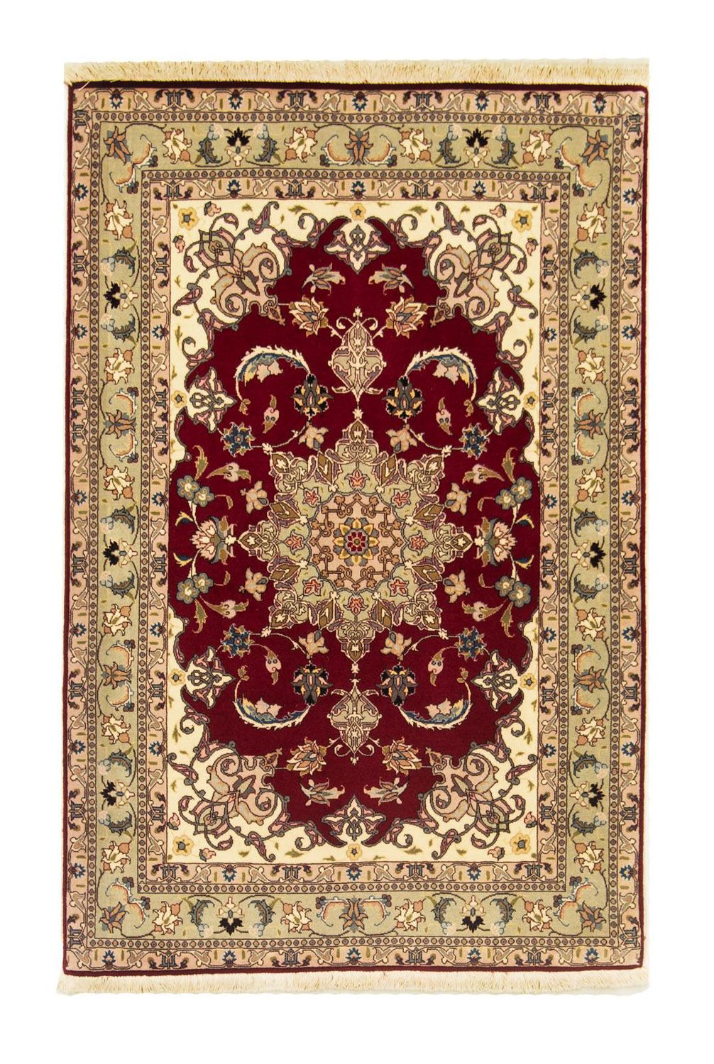 Tapis persan - Tabriz - Royal - 150 x 99 cm - rouge