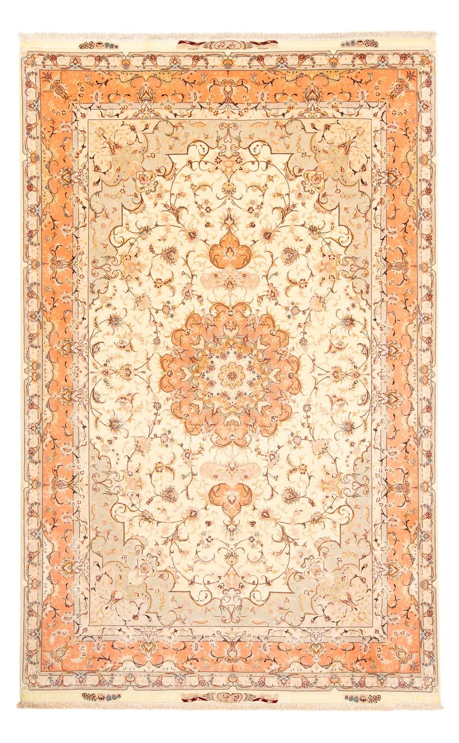 Tapis persan - Tabriz - 310 x 201 cm - beige