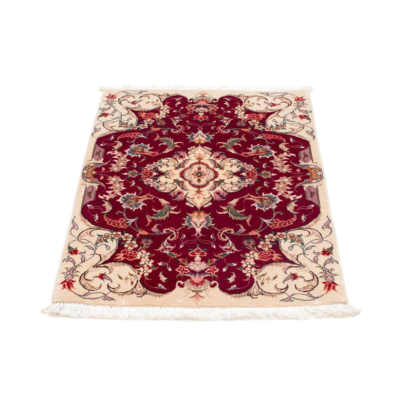 Tapis persan - Tabriz - Royal - 90 x 60 cm - rouge foncé