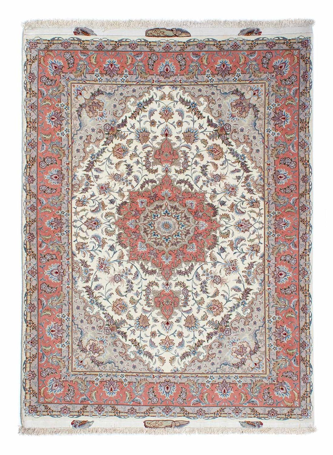 Tapis persan - Tabriz - 200 x 153 cm - beige