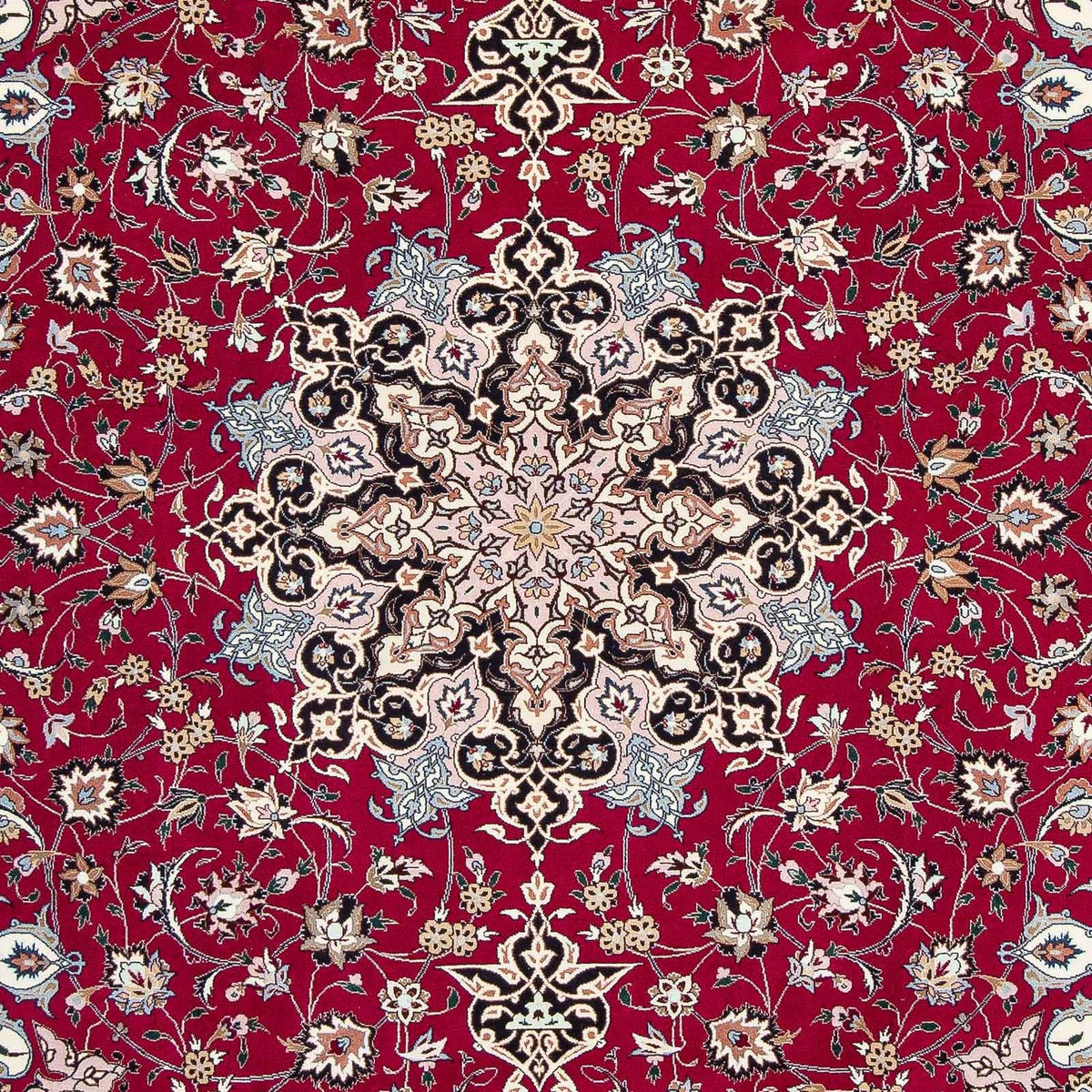 Tapis persan - Tabriz - Royal - 316 x 203 cm - rouge foncé