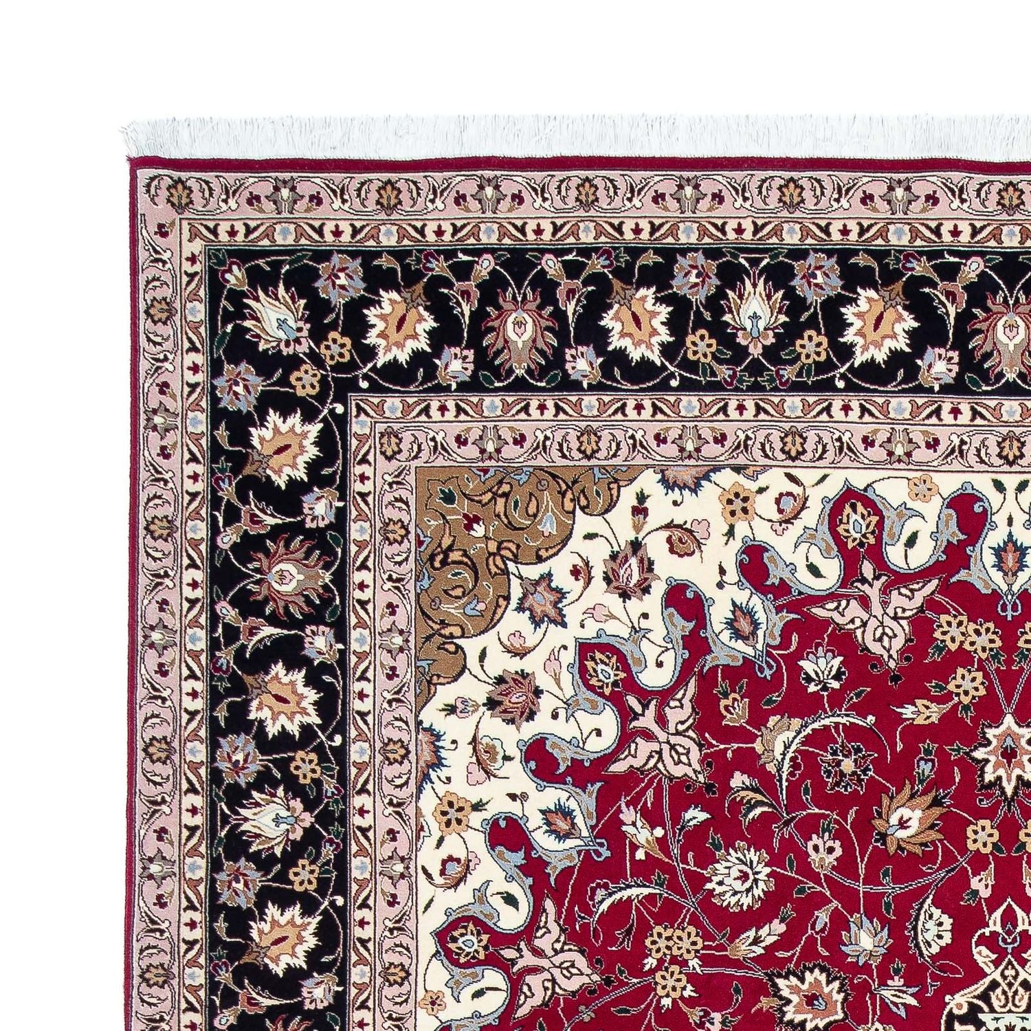 Tapis persan - Tabriz - Royal - 316 x 203 cm - rouge foncé