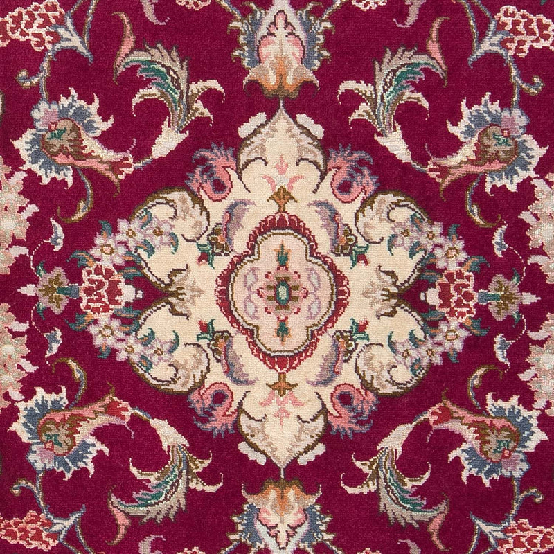 Tapis persan - Tabriz - Royal - 90 x 60 cm - rouge foncé