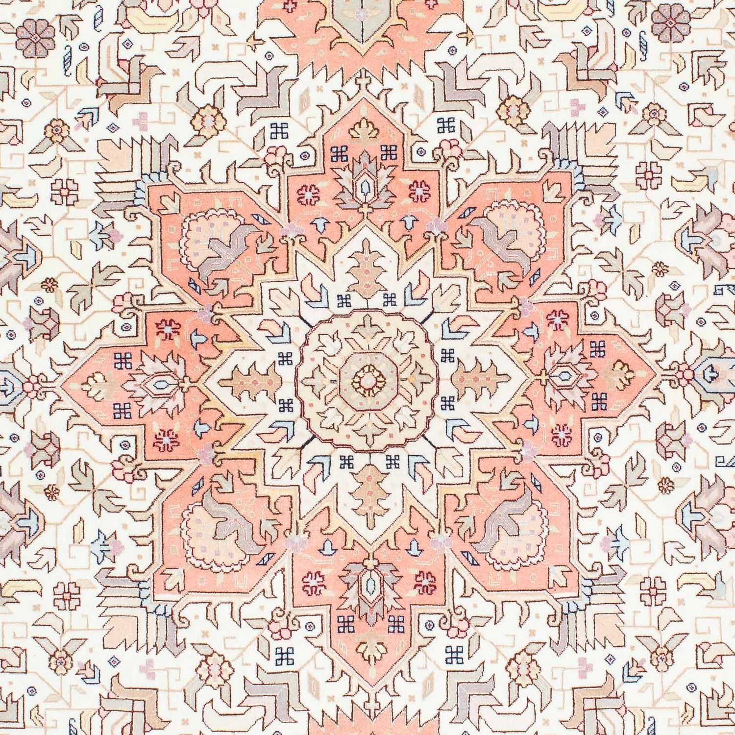 Tapis persan - Tabriz - Royal - 216 x 153 cm - beige