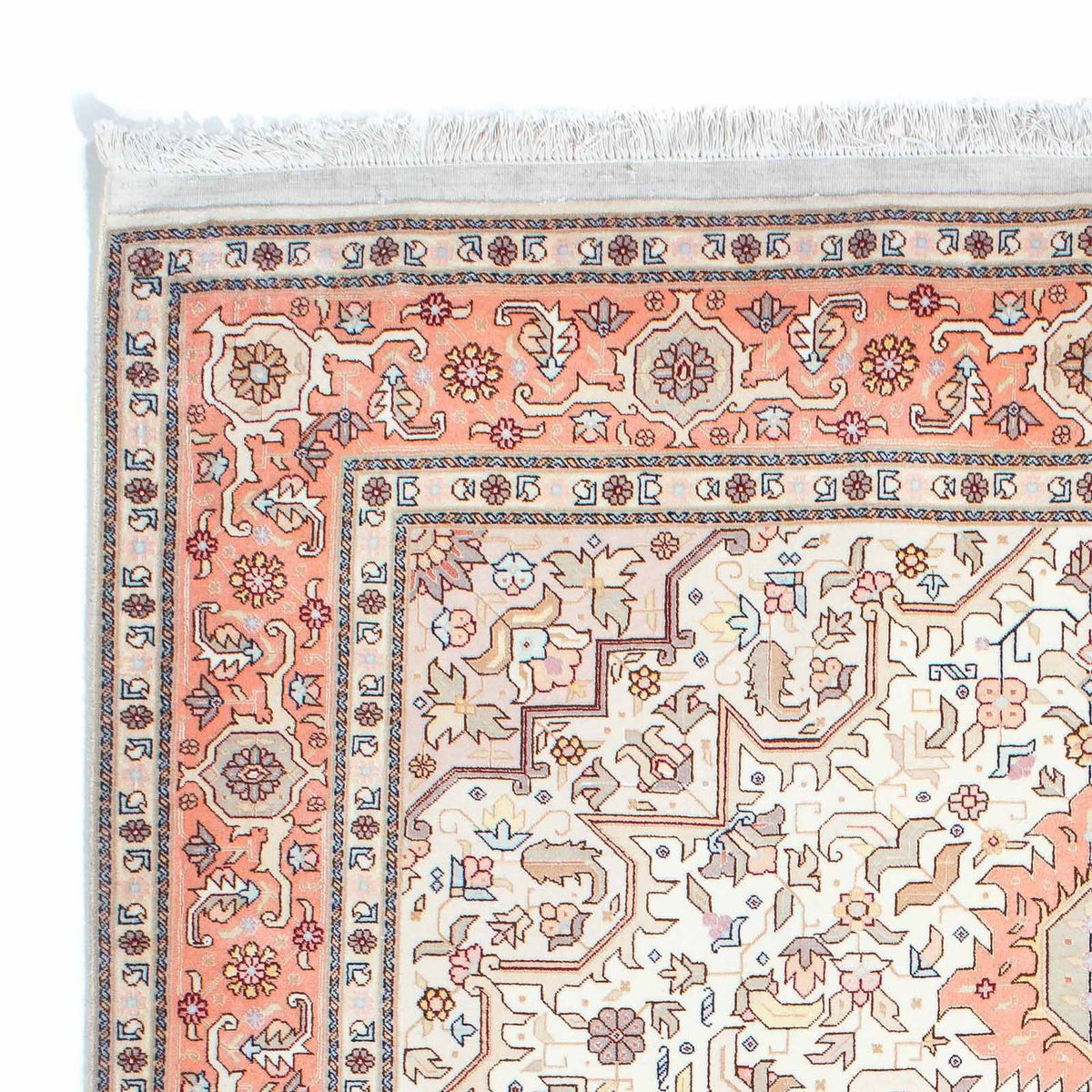Tapis persan - Tabriz - Royal - 216 x 153 cm - beige