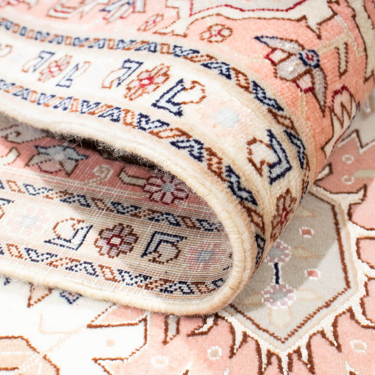 Tapis persan - Tabriz - Royal - 216 x 153 cm - beige