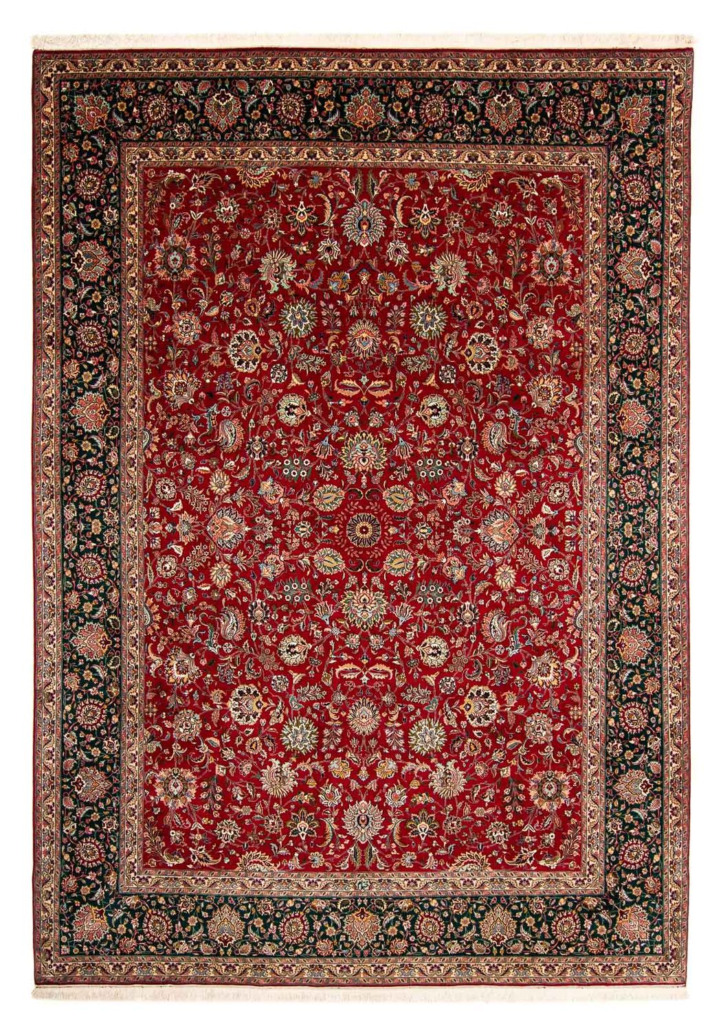 Tapis persan - Tabriz - Royal - 388 x 286 cm - rouge foncé