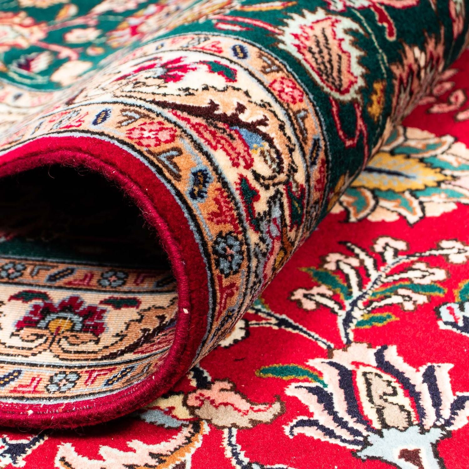 Tapis persan - Tabriz - Royal - 388 x 286 cm - rouge foncé