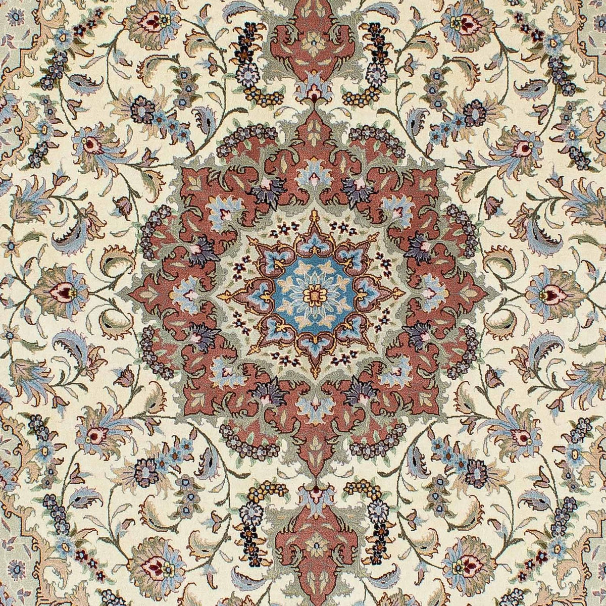 Tapis persan - Tabriz - 205 x 150 cm - beige