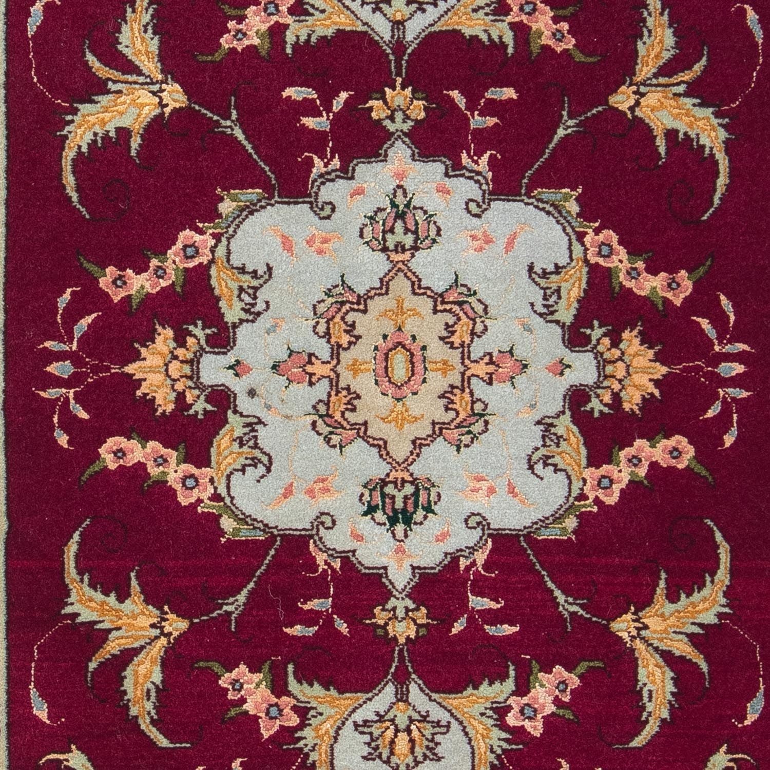 Tapis persan - Tabriz - Royal - 90 x 60 cm - rouge foncé