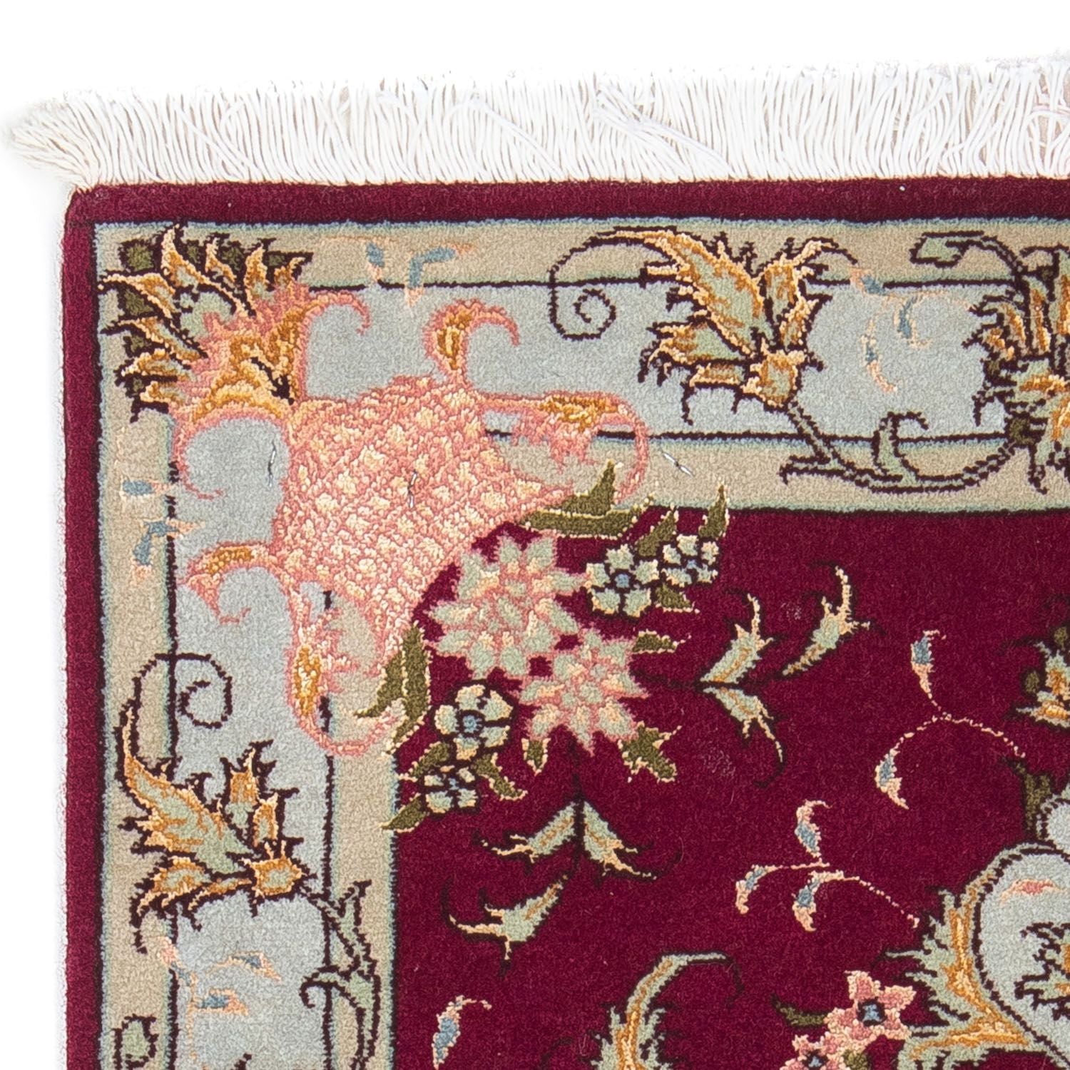Tapis persan - Tabriz - Royal - 90 x 60 cm - rouge foncé