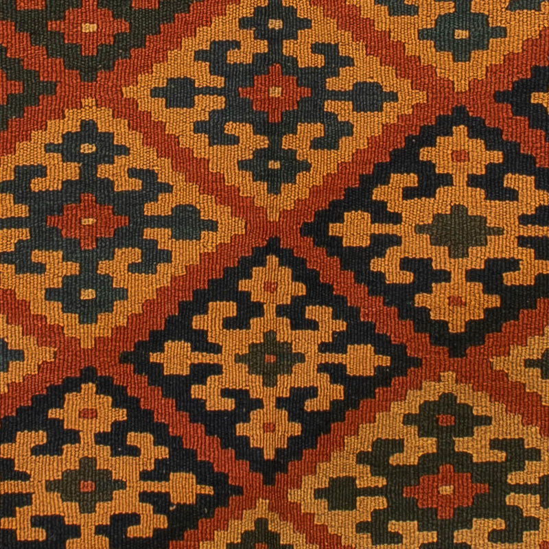 Tapis Kelim - Oriental - 198 x 148 cm - rouge foncé