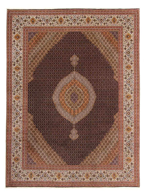 Tapis persan - Tabriz - 395 x 303 cm - marron clair