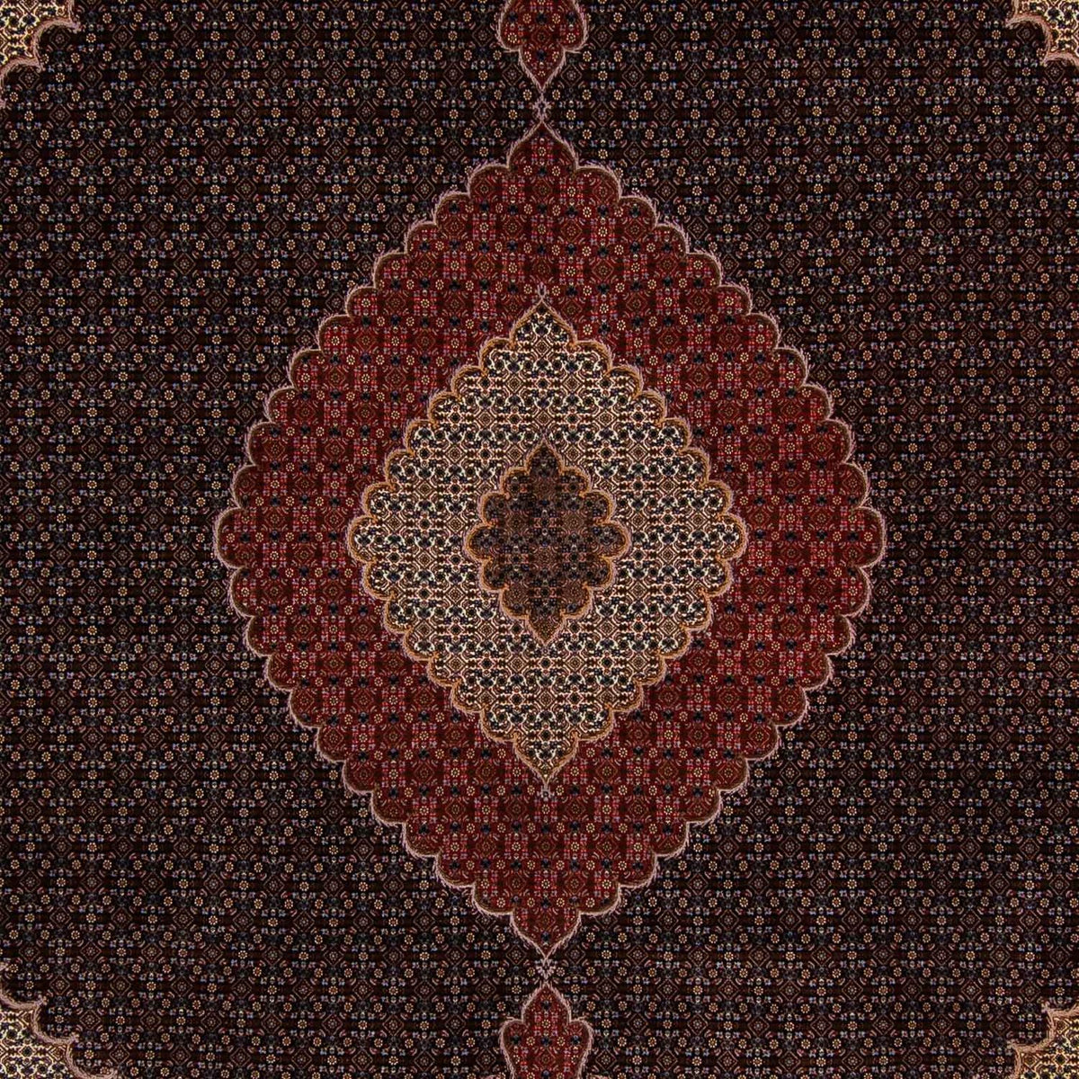 Tapis persan - Tabriz - 400 x 304 cm - marron