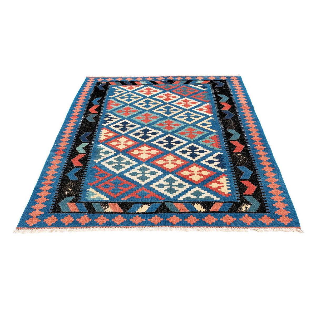 Tapis Kelim - Oriental - 170 x 128 cm - bleu