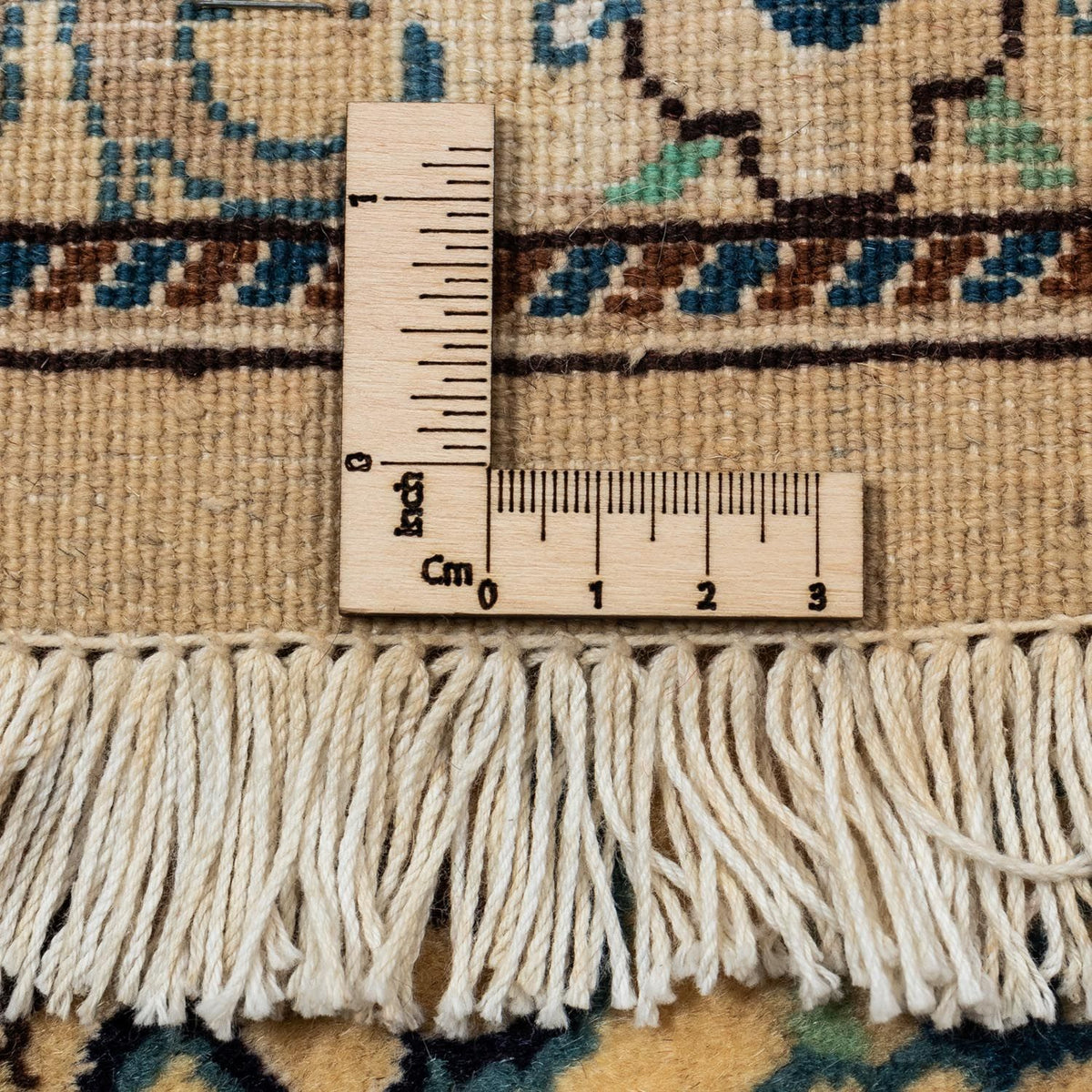 Tapis persan - Nain - Royal - 343 x 242 cm - marron clair