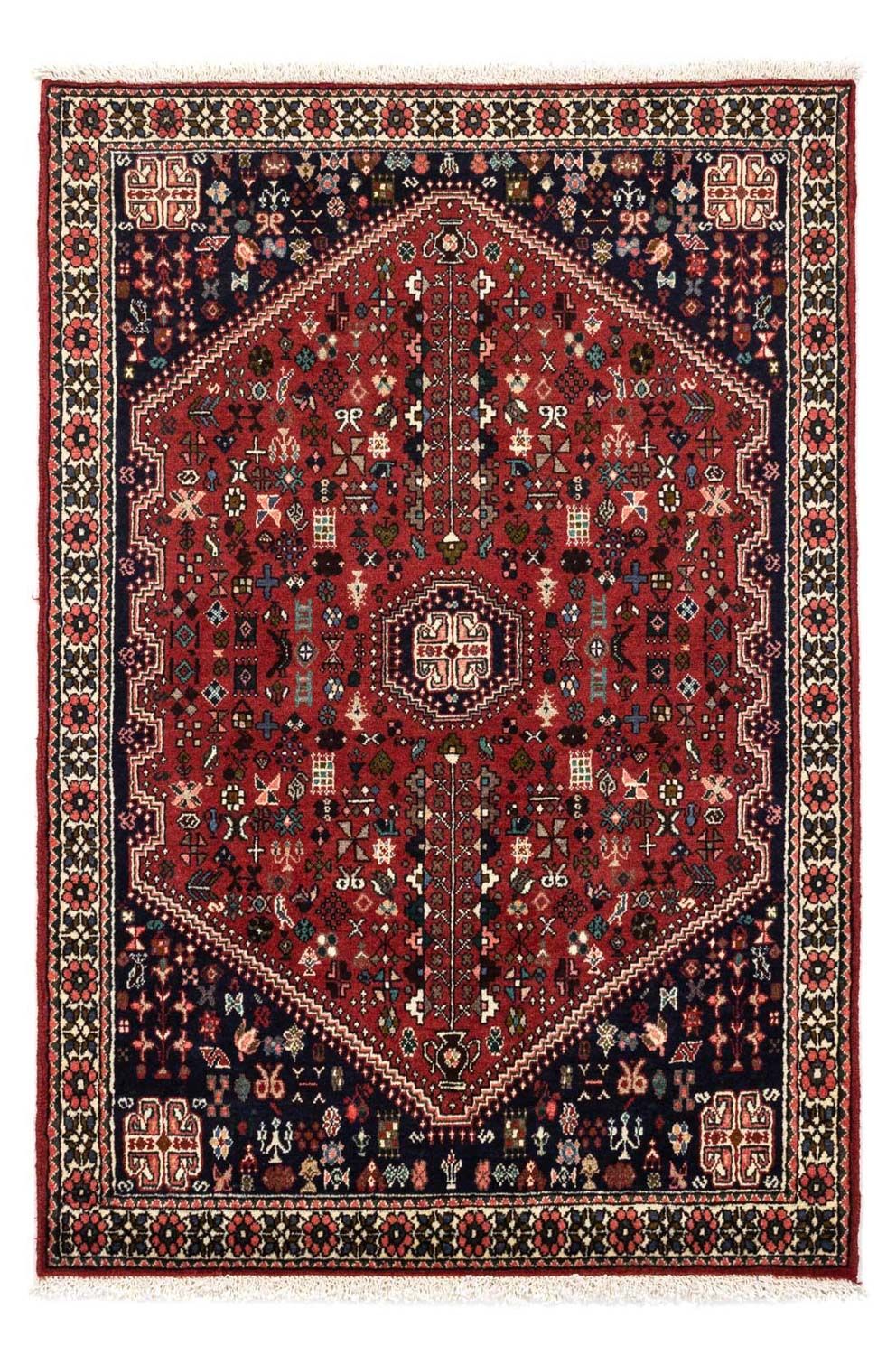 Tapis persan - Nomadic - 151 x 99 cm - bleu foncé