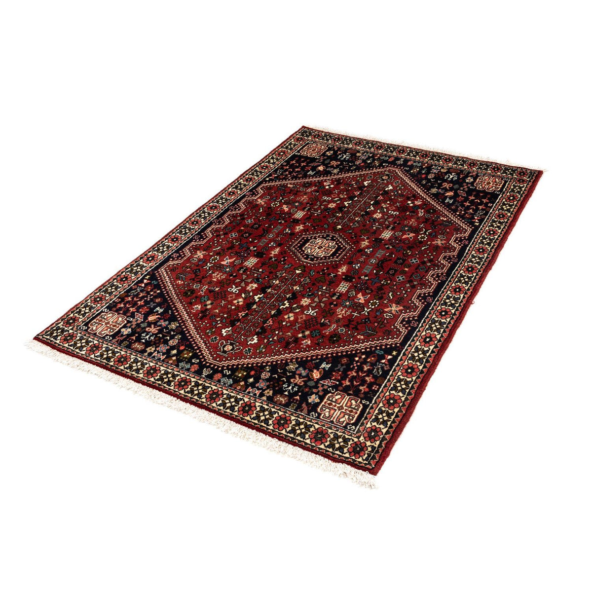 Tapis persan - Nomadic - 151 x 99 cm - bleu foncé