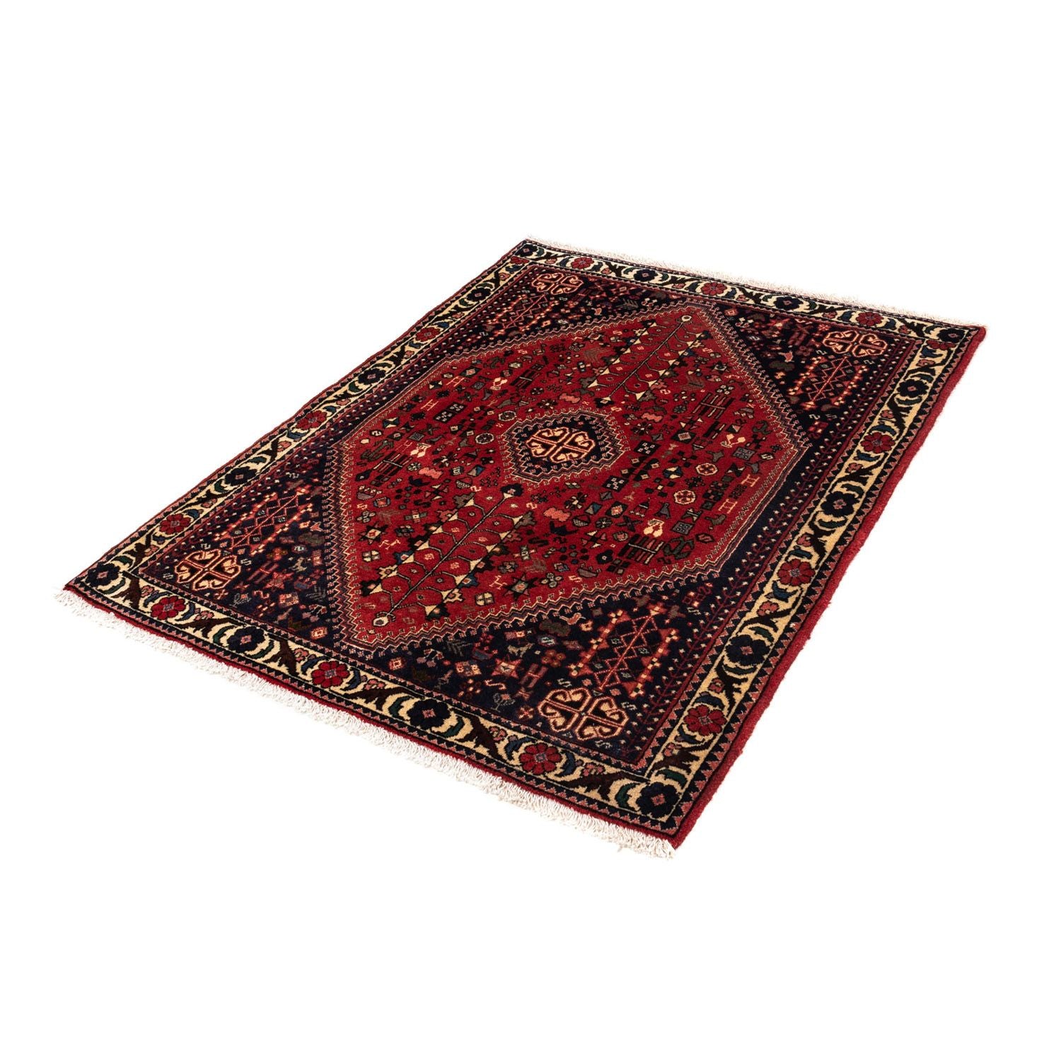 Tapis persan - Nomadic - 135 x 104 cm - bleu foncé