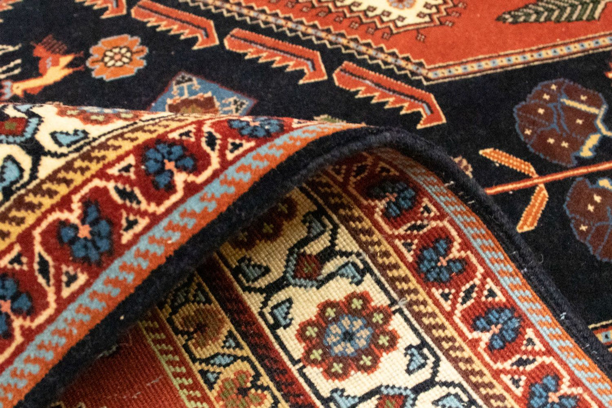 Tapis persan - Nomadic - 152 x 113 cm - bleu foncé