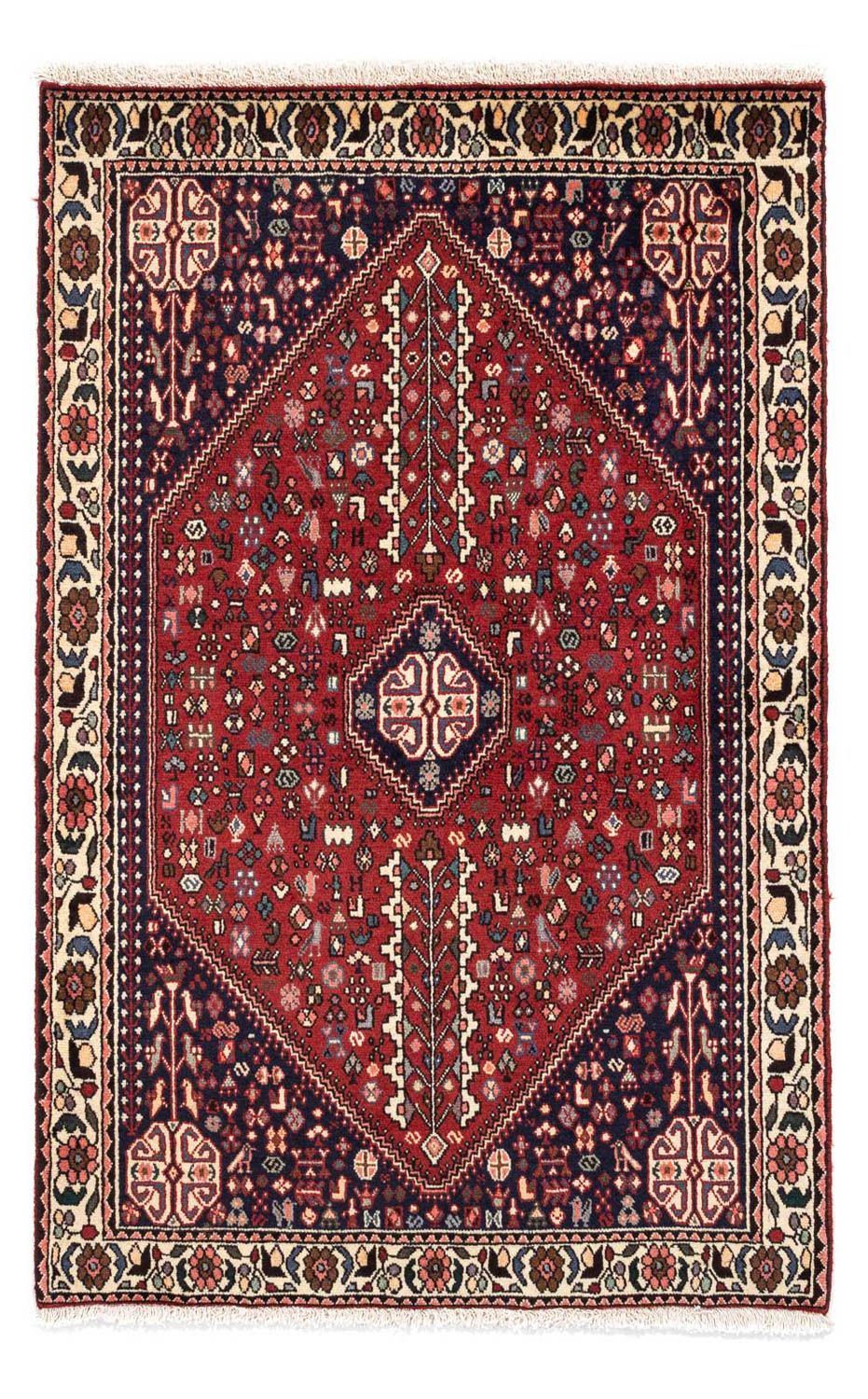 Tapis persan - Nomadic - 156 x 99 cm - bleu foncé