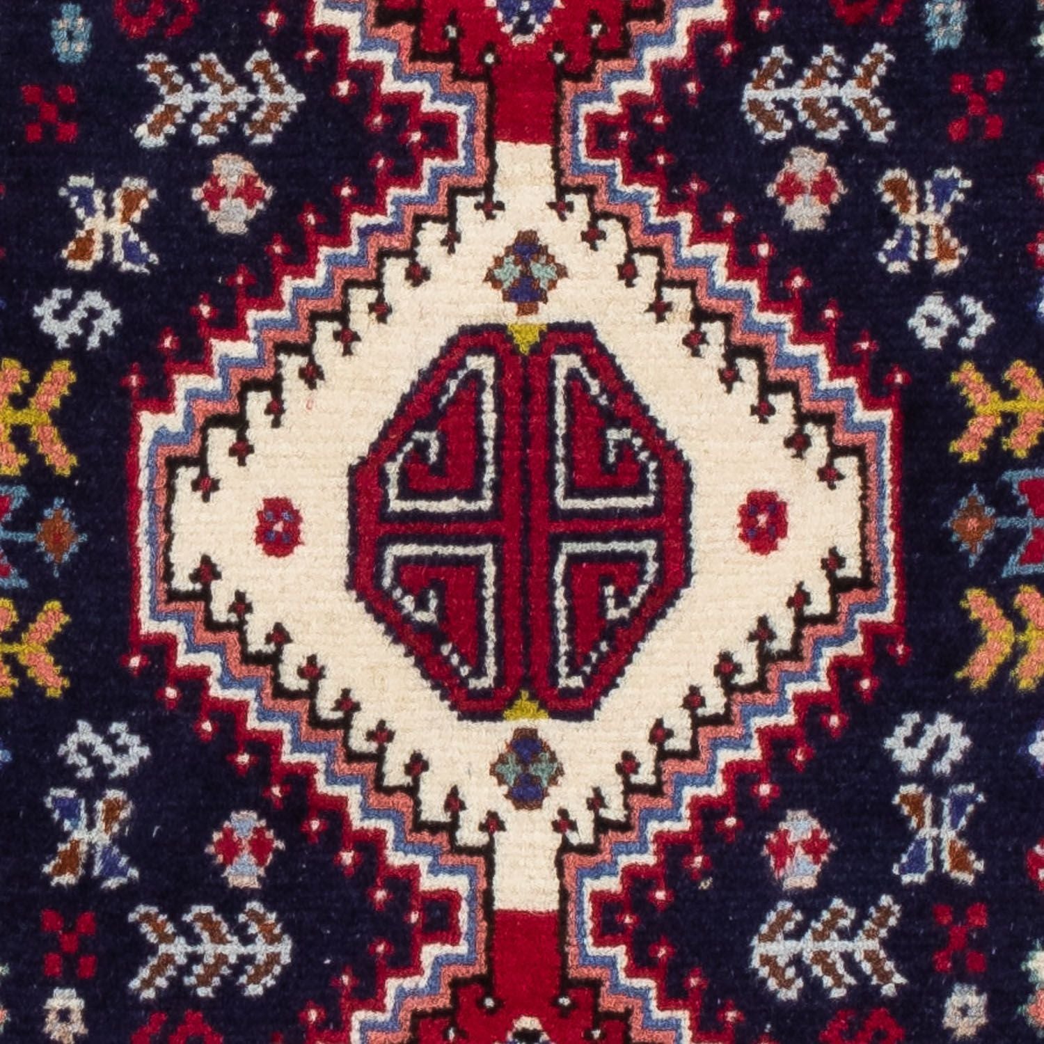 Tapis persan - Nomadic - 130 x 78 cm - bleu foncé