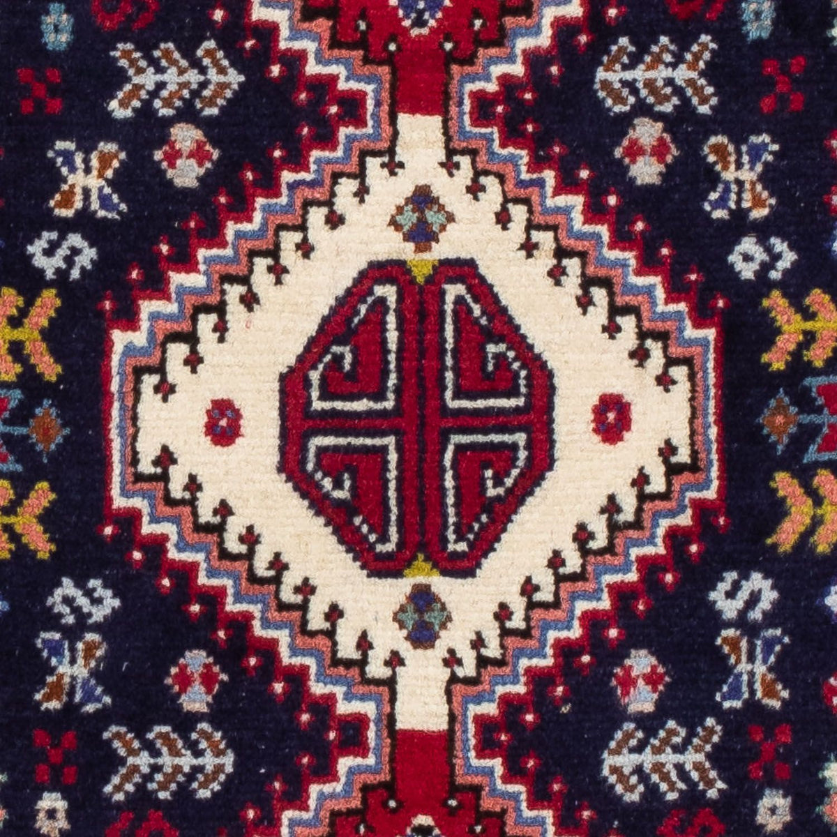 Tapis persan - Nomadic - 130 x 78 cm - bleu foncé