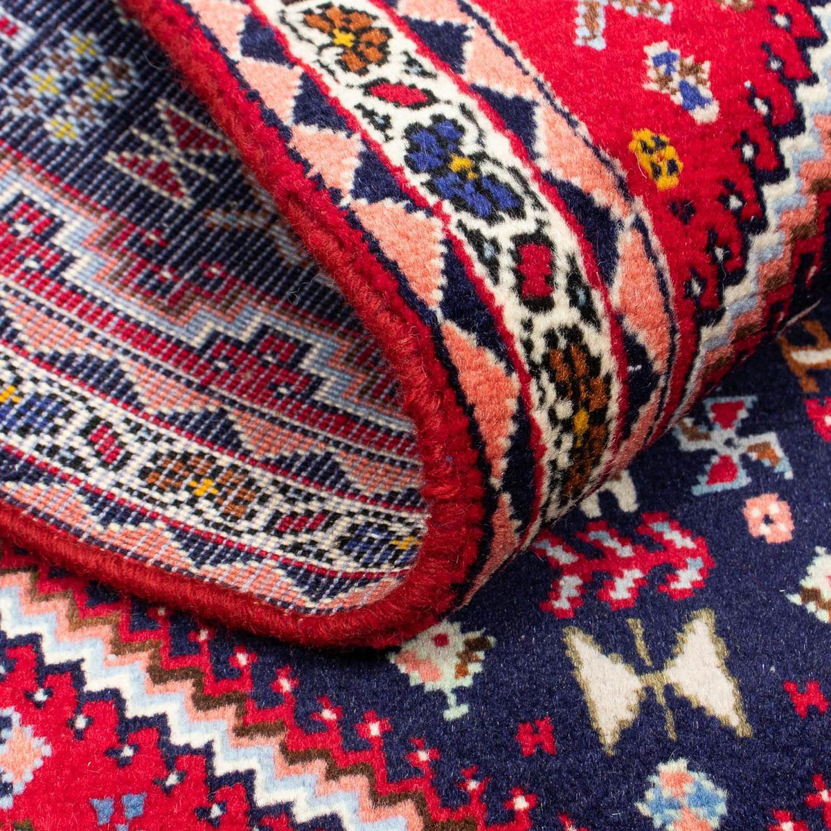 Tapis persan - Nomadic - 130 x 78 cm - bleu foncé