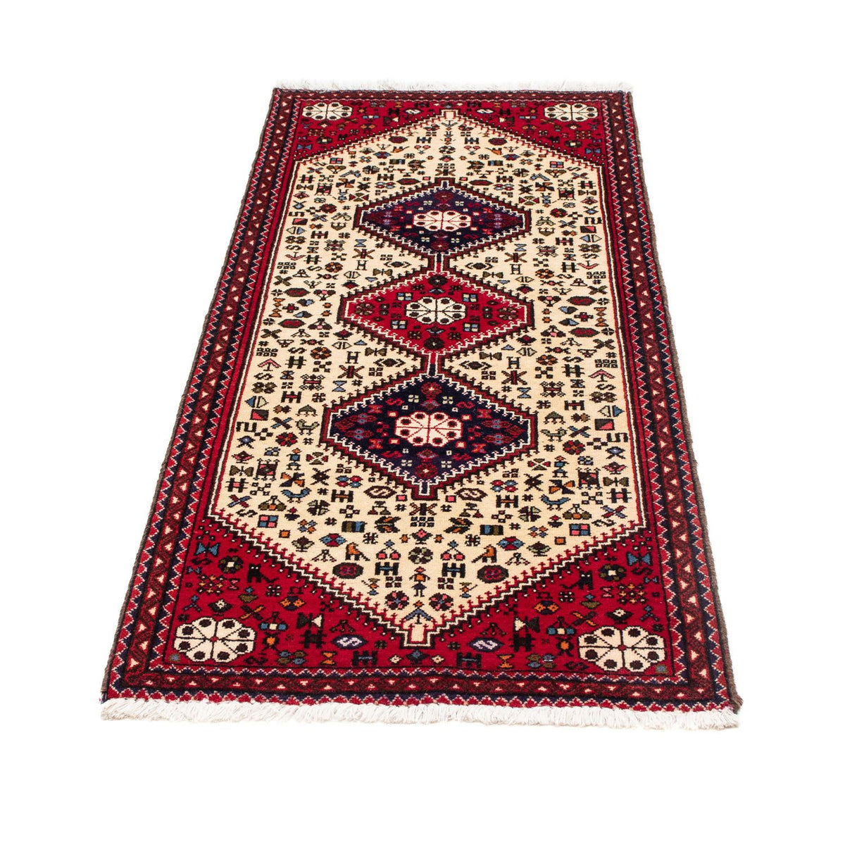 Tapis persan - Nomadic - 148 x 62 cm - beige