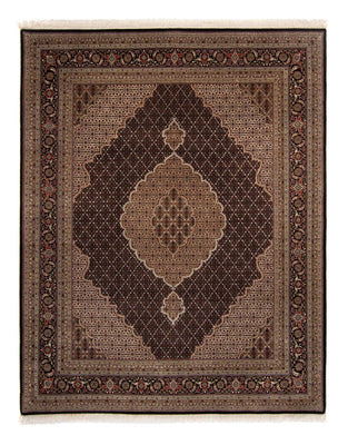 Tapis persan - Tabriz - 299 x 240 cm - bleu foncé